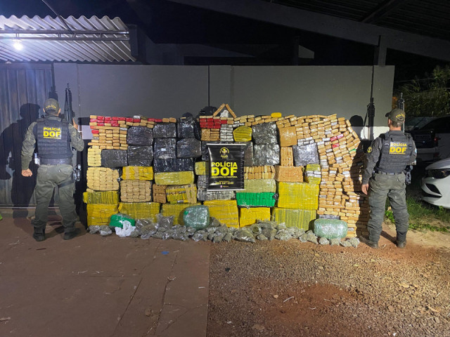 Droga apreendida é avaliada em R$ 4 milhões