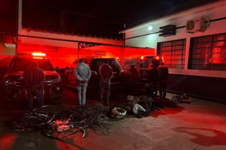 Polícia prende 4 durante operação contra furto de fios em Rio Brilhante