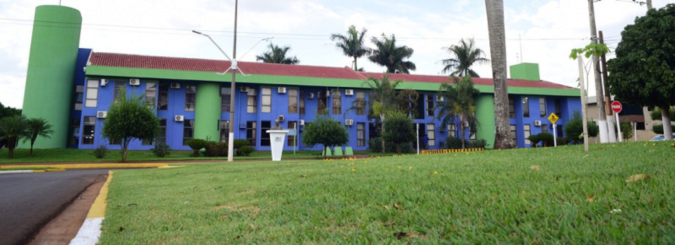 Fachada da prefeitura de Maracaju