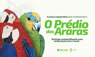 Sicredi Centro-Sul MS/BA está revitalizando a pintura do Prédio das Araras