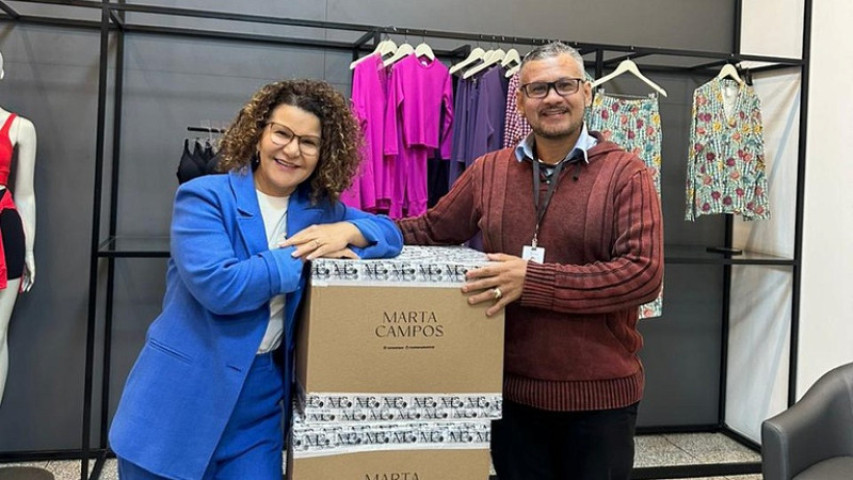 Peças íntimas foram doadas pela empresária Marta Campos que atua no ramo de confecções em Dourados