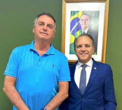 Coronel David se reúne em Brasília com Bolsonaro para traçar estratégia de fortalecimento da direita em MS