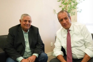 enente Portela e o presidente nacional do PL, Valdemar Costa Neto - Reprodução