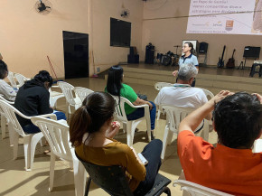 A oficina foi ministrada durante oito encontros