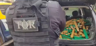 Motorista foge da polícia e abandona 540 kg de maconha na MS-164