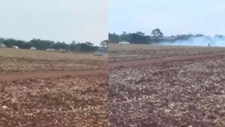 Conflito em Douradina: caminhonetes cercam grupo de indígenas