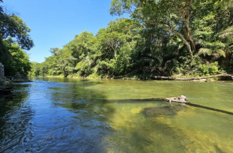 Águas verde-azuis do Rio Formoso foram contaminadas com simazina - Foto: Mairinco Pauda/Governo do MS