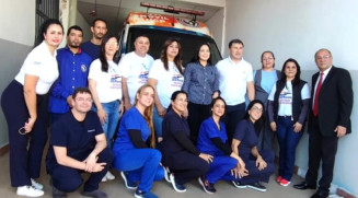 Com 4 ambulâncias equipadas, UCP garante bem-estar de atletas nos jogos escolares do Paraguai