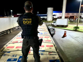 DOF apreende carga com R$ 2 milhões em cigarros contrabandeados