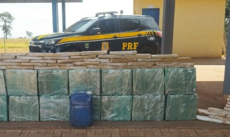 PRF apreende 1,4 tonelada de maconha durante fiscalização na BR-060