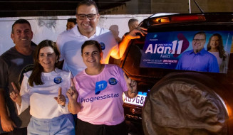 Alan inicia campanha para prefeito com 'adesivaço' em Dourados