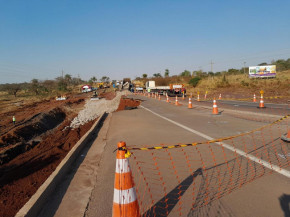 Trecho está em obras - Foto: CCR MS Vias