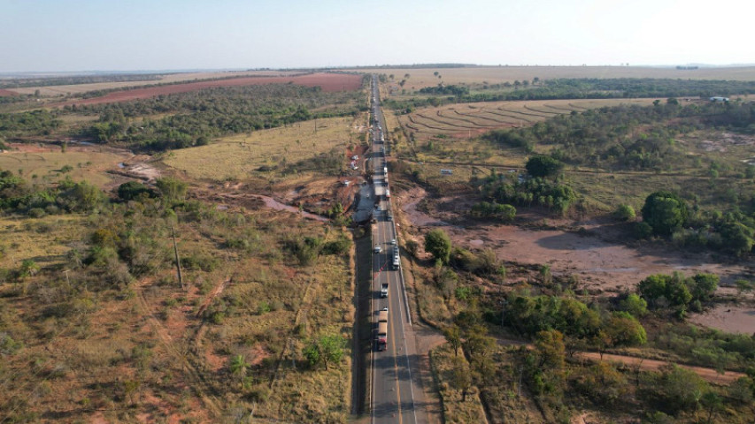 Parte da pista chegou a ficar interditada nos últimos dias - Foto: CR MSVias