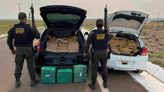 Dupla é interceptada e presa com R$ 2,7 milhões em maconha