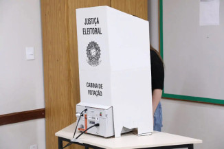 Cabina de votação. (Foto: Alejandro Zambrana/Secom/TSE)