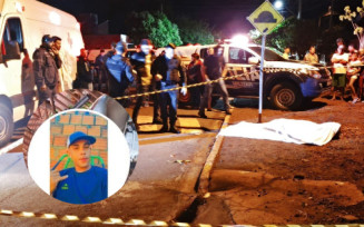 Rapaz caiu ao lado de uma motocicleta; Fotos: Sidnei Bronka/Ligado Na Notícia