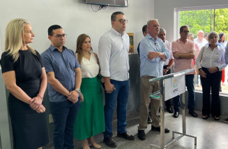 Alan Guedes durante inauguração do Centro de Reabilitação nesta sexta-feira - Foto: Assecom