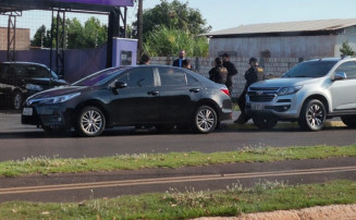Veículos descaracterizados do Geco e PF estão nas ruas de Ivinhema - Foto: Divulgação