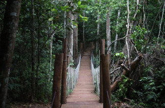 Mirante e ponte suspensa, cenário da Corrida da PMA é aberto para população