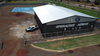 Hangar fica dentro da sede do dof, localizado no jardim Guaicurus, em Dourados