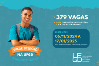 UFGD abre 379 vagas para transferência e para portadores de diploma