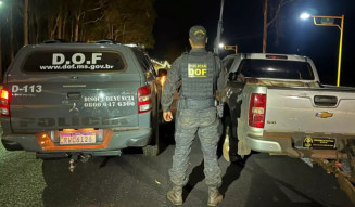 Camionete roubada no Paraná é apreendida na MS-386