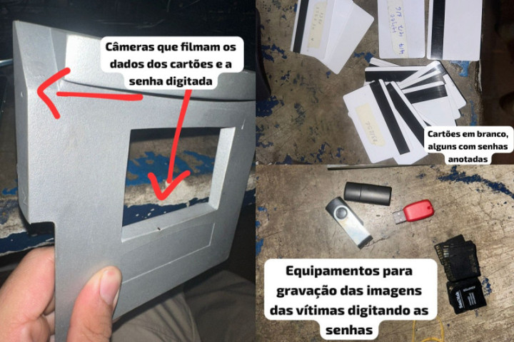 Suspeito foi preso em Ivinhema, em MS. (Imagens: PRF/Reprodução).