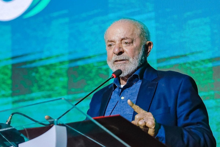Presidente da República, Luiz Inácio Lula da Silva, durante cerimônia de inauguração do Projeto Cerrado – nova fábrica de celulose da Suzano em Ribas do Rio Pardo (MS) em 5 de dezembro de 2024 (Foto: Ricardo Stuckert/PR)