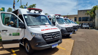 MS investe R$ 12 milhões em 42 novas ambulâncias para saúde pública