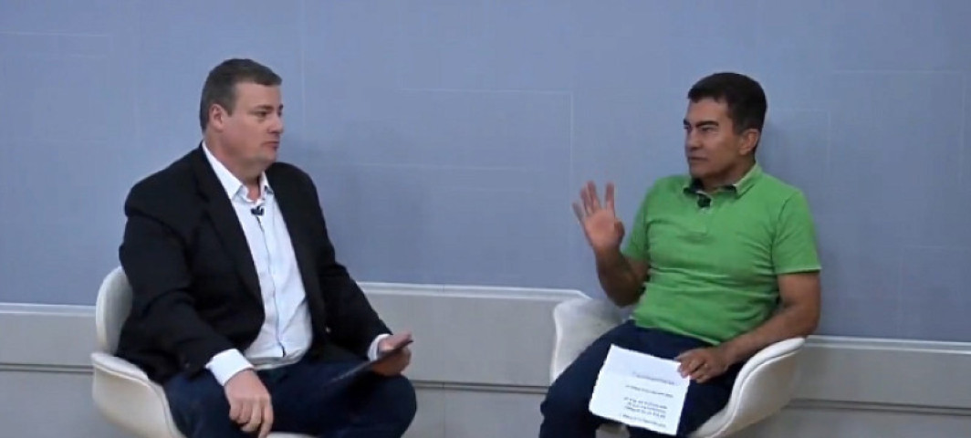 Marçal durante entrevista à TV Morena - Foto: Reprodução