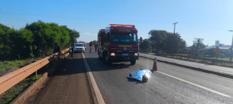 Acidente ocorreu na saída de Dourados para Ponta Porã - Foto: Sidnei Bronka/Ligado na Notícia