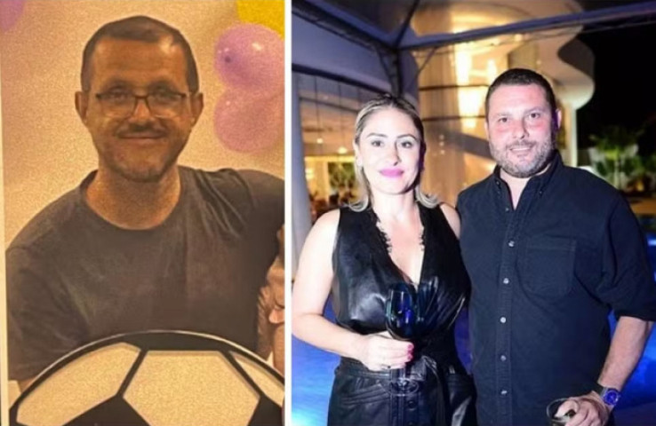 O piloto Edenilson de Oliveira e o casal André Feldman e Juliana Elisa Alves Maria, que estavam no helicóptero que caiu em Caieiras, na Grande SP. — Foto: Montagem