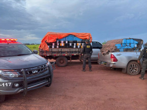 Polícia apreende caminhonetes roubadas com 10 toneladas de maconha