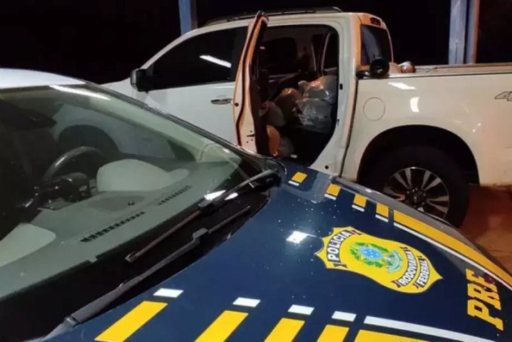 Carga ilegal foi apreendida por agentes da PRF em bloqueio na rodovia BR-419 - Divulgação, PRF
