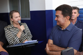 Presidente da Câmara. Liandra discursou em nome de todos os vereadores na solenidade de reinauguração