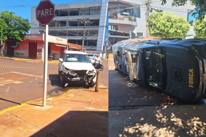 Colisão ocorreu na rua Monte Alegre - Foto: Divulgação