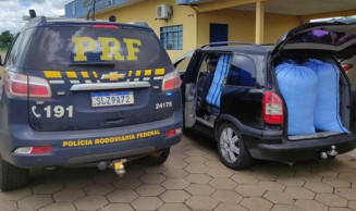 PRF apreende 200 Kg de folhas de coca na BR- 267 em MS