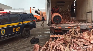 PRF apreende mais de 120 kg de cocaína escondidos em carga de ossos