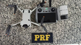 Drone utilizado pelo ex-vereador foi apreendido - Foto: PRF