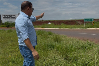 Pedro Pepa fiscaliza instalação de iluminação de LED e sinalização no Anel Viário Norte