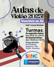 Prefeitura abre inscrições para aulas de violão no Parque dos Ipês