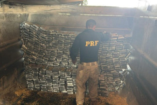 PRF realiza maior apreensão de cocaína do ano na divisa de MS com PR