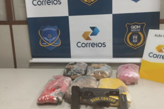 Encomenda com pistola e entorpecente é interceptada nos Correios
