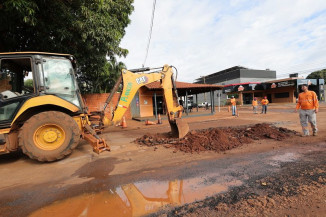 Tapa-buraco realizado no bairro Canaã I - Foto: A. Frota