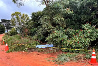 Local do acidente foi isolado pelos bombeiros. (Foto: Ivinotícias)
