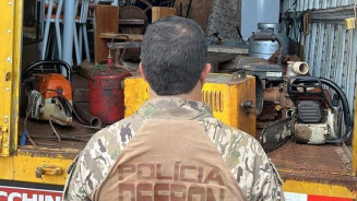 Polícia recupera materiais furtados em fazendas e procura ladrões