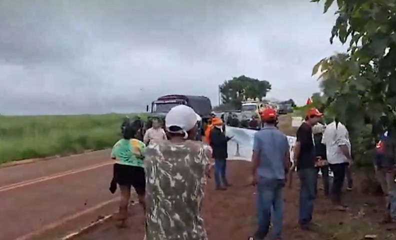 Tropa de Choque mandou integrantes do MST desocupar propriedade - Foto: Reprodução