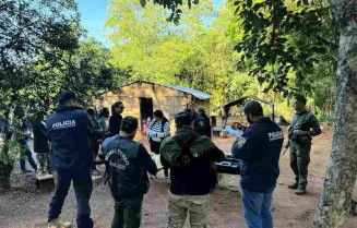 Corpo estava em uma casa em Capitán Bado (Foto: Polícia Nacional)
