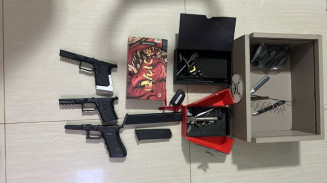 Armas apreendidas durante a operação - Foto: PF