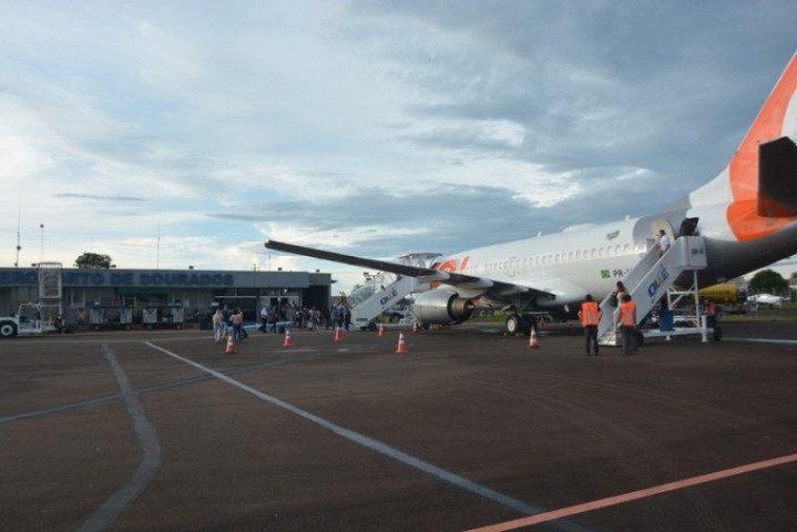 Antes do fechamento do aeroporto, Gol tinha voos diários de Dourados a São Paulo - Foto: Arquivo/Prefeitura de Dourados